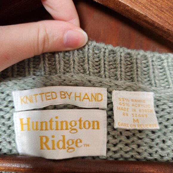 Vintage Huntington Ridge Hand Knit Sweater - Picture 2 of 5